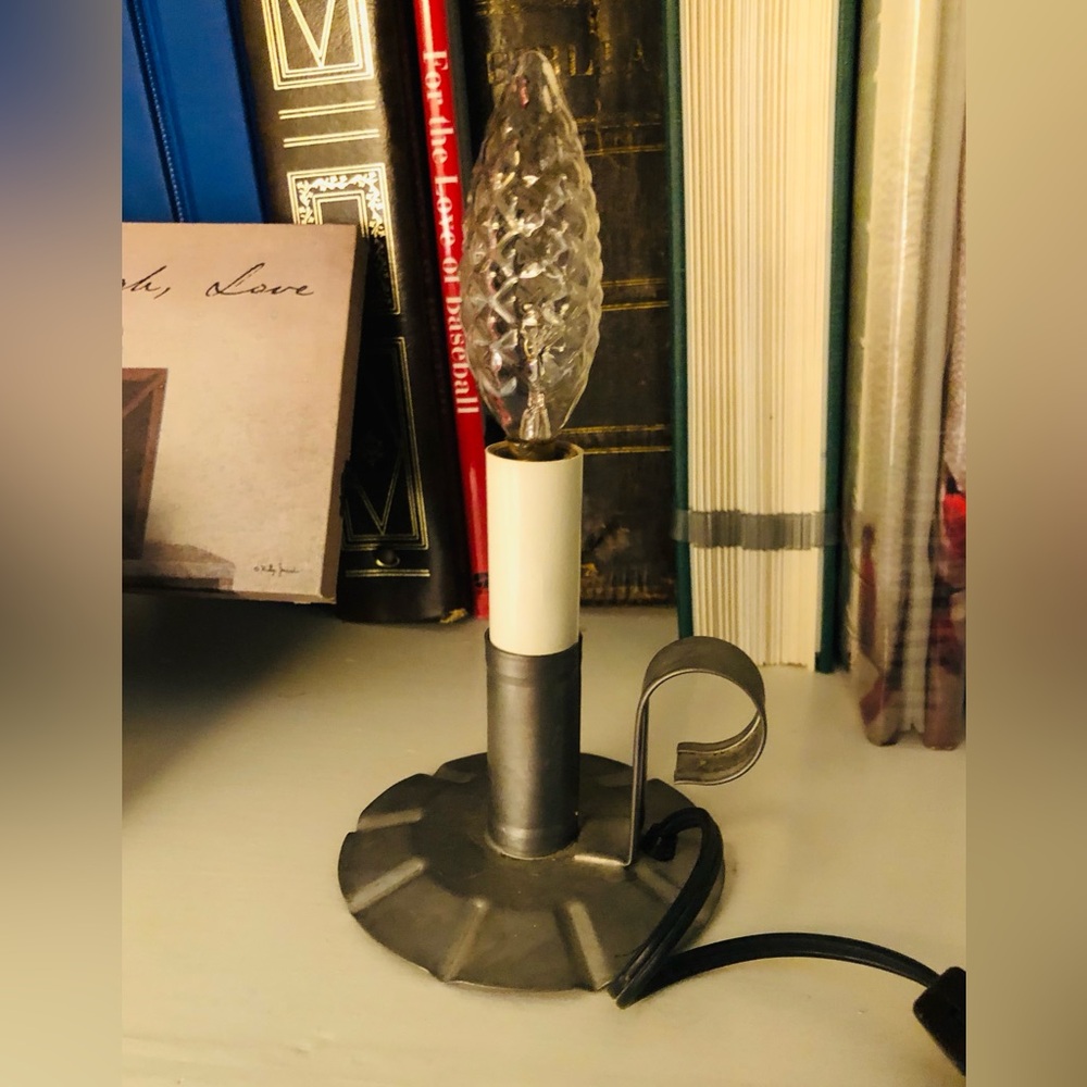 Colonial Style Electric Candlestick Light with On/Off Switch and 7’ Cord - Picture 4 of 6